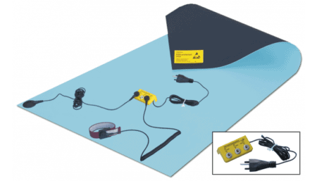 Arbeitsplatz-Set grau 120x60cm