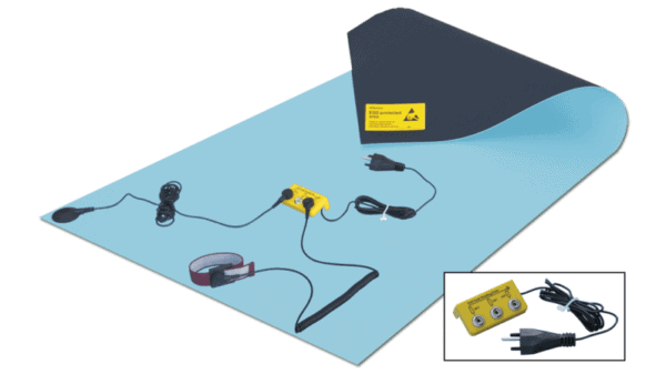 Arbeitsplatz-Set grau 120x60cm