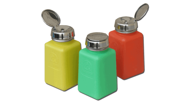 Dispenserflasche aus durAstatic e9 180ml, gelb
