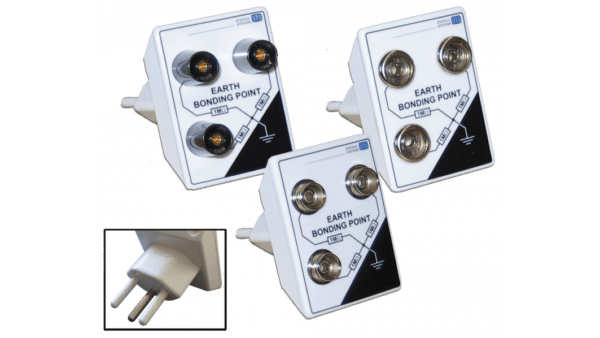 Erdungsstecker 3x10mm Druckknopfanschluss (w)