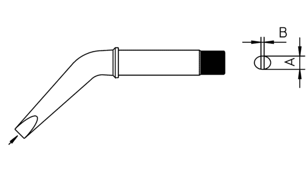CT6 DX8 Lötspitze Meisselform