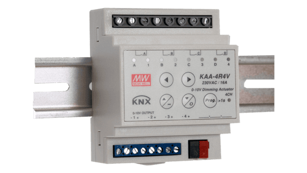 4 Kanal KNX Dimmaktor 0-10V / 1-10V, 10A pro Kanal