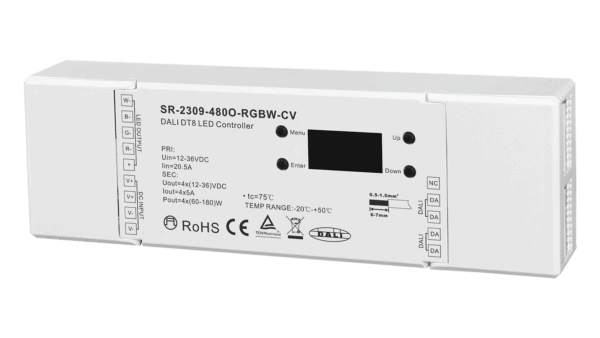 4 Kanal DALI DT8 LED Dimmer mit Master Funktion, RGBW, Konstantspannung 12-36VDC, max. 720W - Image 2