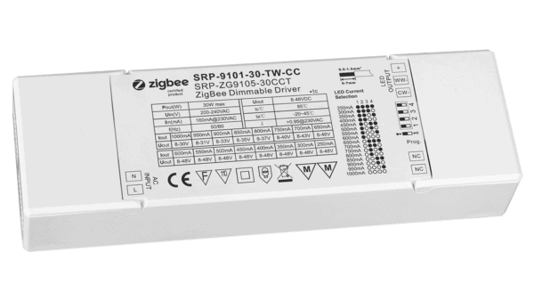30W ZIGBEE 3.0, Tunable white, Konstantstrom LED Treiber
