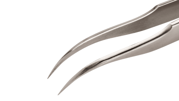Ergonomische Präzisionspinzette mit gebogenen starken Spitzen - Image 2