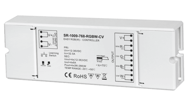 4 Kanal RF LED Dimmer, RGBW, Konstantspannung 12-36VDC, max. 1152W - Image 2