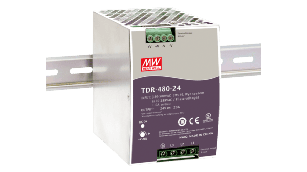 480W Hutschienen Netzteil 24V/20A, 3-Phase