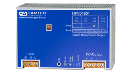 482W Hutschienen Netzteil 72V/6.7A, Single Phase