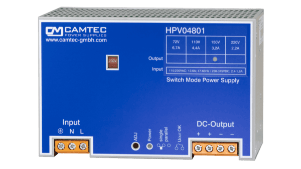482W Hutschienen Netzteil 72V/6.7A, Single Phase