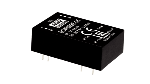 3W DC/DC-Wandler, Eingang 9...18V, Ausgang +/-5V / +/-0.3A