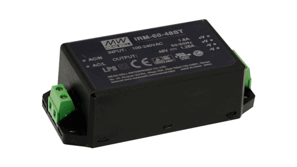 60W AC/DC Netzgerät im Kunststoffgehäuse 12V/5A