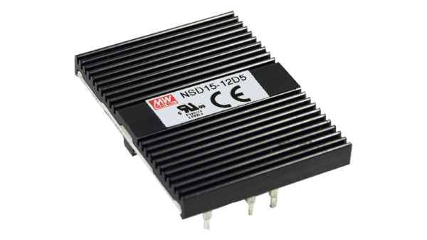 15W DC/DC-Wandler, Eingang 18...72V, Ausgang 5V/3A