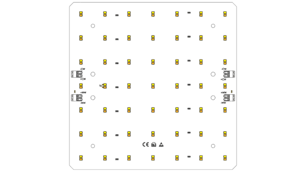 LED Modul 200x200mm / TW / 3000K & 4000K / CRI >90 / 98 LED