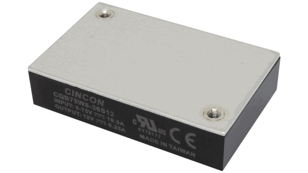 75W DC/DC-Wandler, Eingang 9...75V, Ausgang 15V/5A