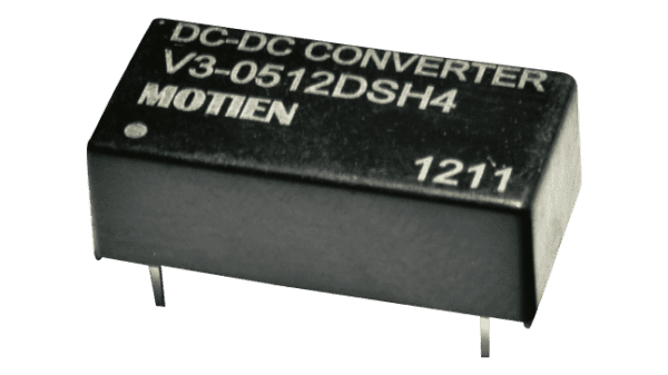 2W DC/DC-Wandler, Eingang 24V, Ausgang +/-12V / +/-0.083A