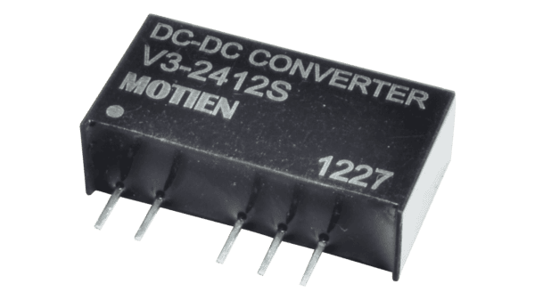 2W DC/DC-Wandler, Eingang 24V, Ausgang +/-15V / +/-0.067A