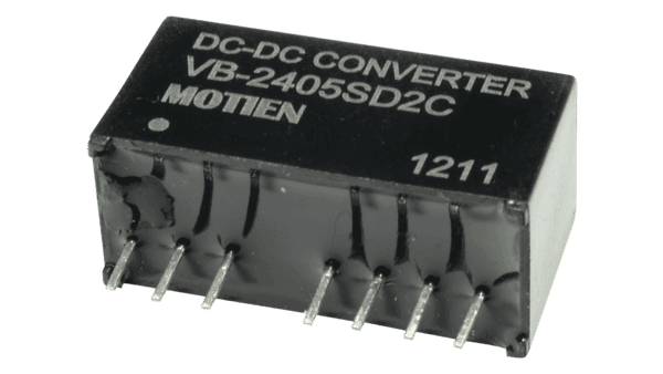 2W DC/DC-Wandler, Eingang 18...36V, Ausgang 5V/0.4A