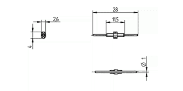 BJB SMD Mini B2B Verbinder 1-polig - Image 2