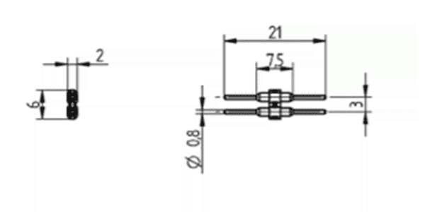 BJB SMD Nano B2B Verbinder 2-polig - Image 2