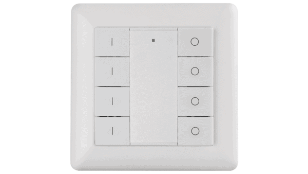 DALI2 zertifizierter Wandschalter mit 8 Push Tasten