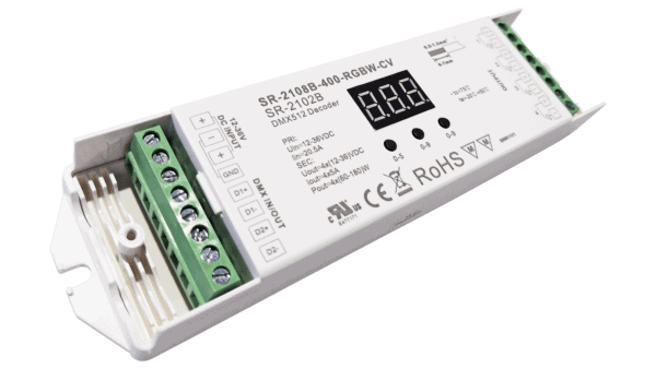 4 Kanal DMX512 LED Dimmer, RGBW, Konstantspannung 12-36VDC, max. 720W - Image 3