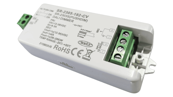 1 Kanal DALI / AC PUSH LED Dimmer, Konstantspannung 12-36VDC, max. 288W - Image 3