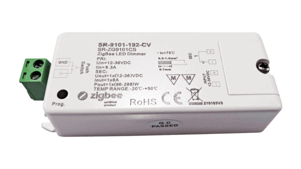 1 Kanal ZIGBEE 3.0 / LV-PUSH LED Dimmer, Konstantspannung 12-36VDC, max. 288W - Image 4