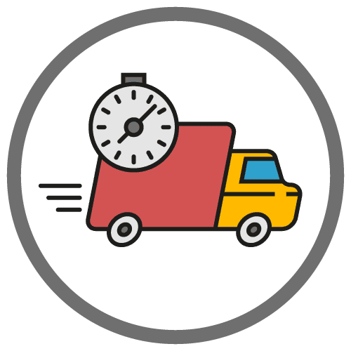 Schnelle Lieferung Icon Logistik Kernkompetenzen