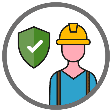 Sicherheit und Technologie Icon Logistik Kernkompetenzen