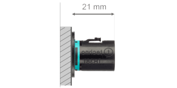 Panel Rundstecker, 2p, Stift, Schraubanschluss, 0.25-1.5mm2, IP68 (30m/1h) - Image 3