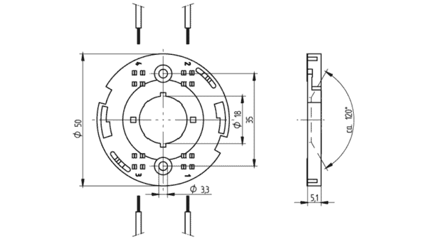 Zhaga Halterung für COB LES 18 TW - Image 2