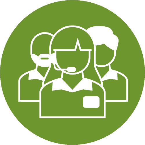 Ansprechpartner Icon Produkt green circle Landingpages