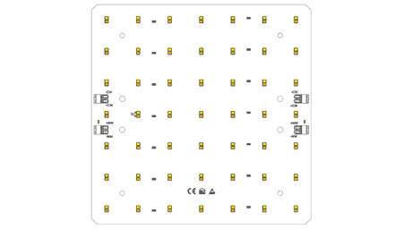 LED Modul 200x200mm / TW / 3000K & 4000K / CRI >90 / 98LED