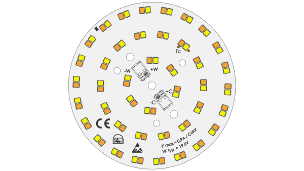 LED Modul ø86mm / TW / 2700K & 6500K / CRI >90 / 84LED