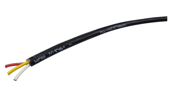 TW AWG22 Kabel mit schwarzem Mantel (Rolle = 1000m)