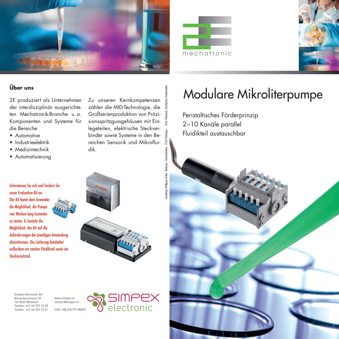 MID Mikroliterpumpe Details Flyer Cover Produkt Landingpage
