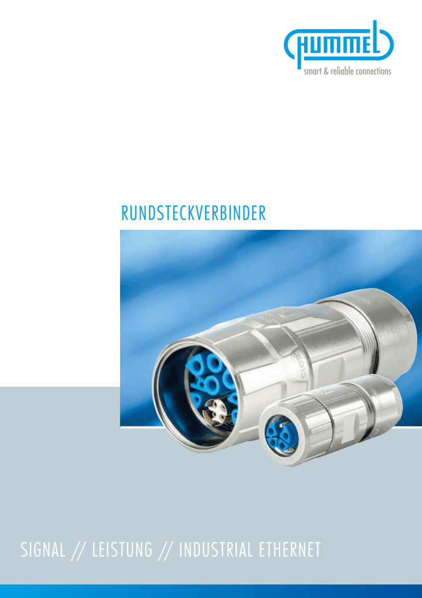 Twilock Rundsteckverbinder Details Flyer Cover Produkt Landingpage