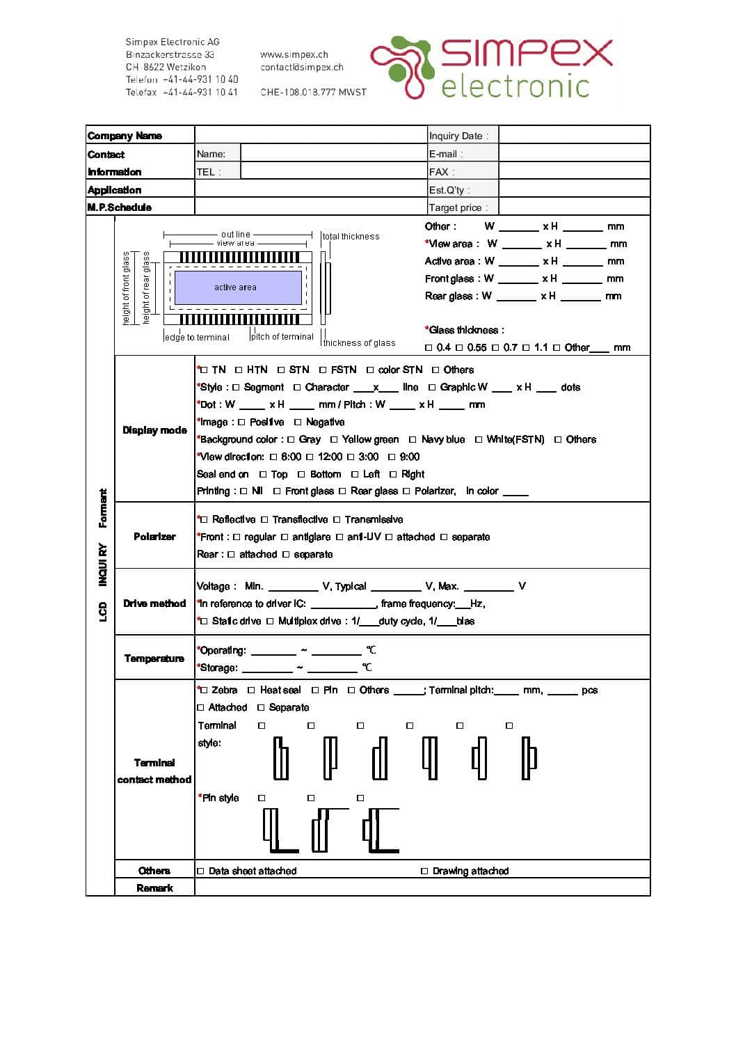CHECK LIST FOR CUSTOM DESIGN LCD pdf