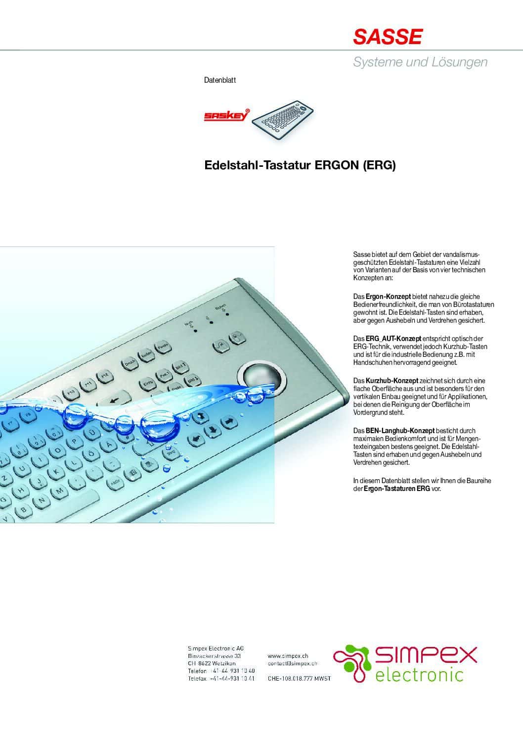 Tastaturen ERGON RGB pdf