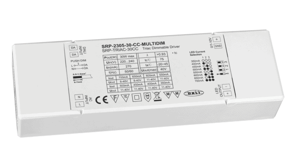 30W DALI/Push+Triac+0/1-10V, Konstantstrom LED Treiber