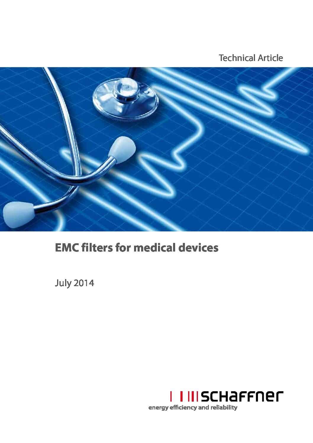 Schaffner TA EMC filters medical devices 1 pdf