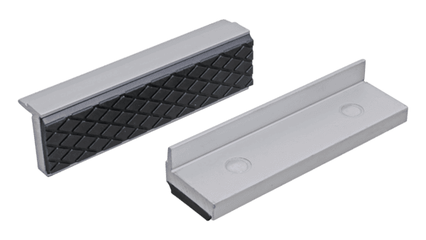 Schonbacken Alu/Gummi 100mm, mit Magnet (Paar)