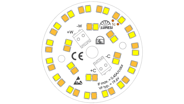 LED Modul ø50mm / TW / 3000K & 4000K / CRI >90 / 42LED