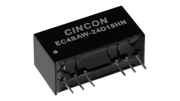 6W DC/DC Wandler Eingangsbereich 18...74Vdc, Ausgang +/-15V / +/-0.2A