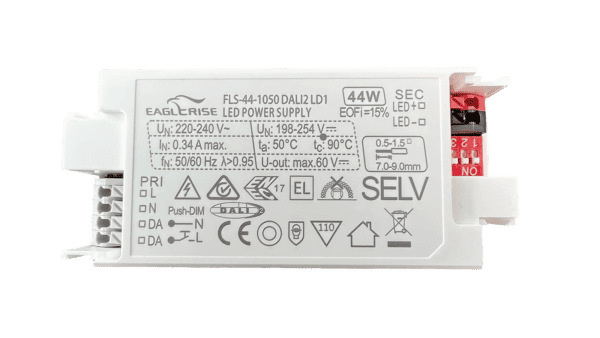 44W LED Treiber Konstantstrom 700-1050mA,9-52Vdc, DALI2, AC Push - Image 2
