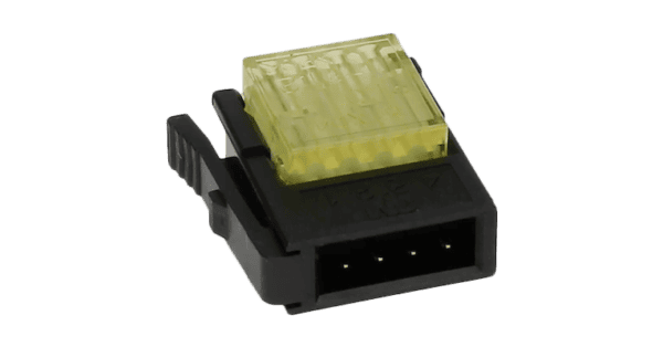 Stecker Eckig 4p IDC Mini Clamp II gelb