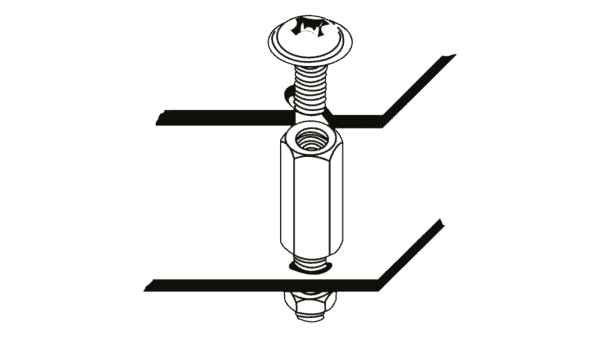 Sechskant-Abstandhalter mit Innen- und Aussengewinde M3x25 (VPE=100Stk.) - Image 3