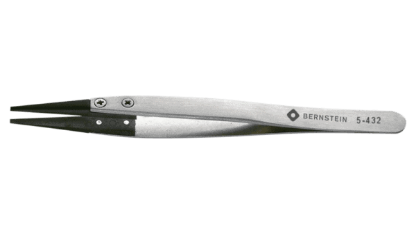 ESD Pinzette mit auswechselbaren Spitzen 2,0mm breit, leitend