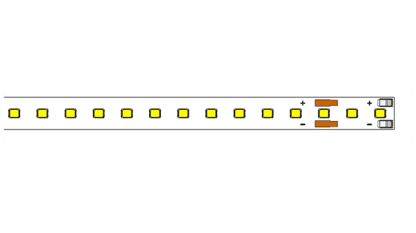 LED Modul 1184x10mm / 3000K / CRI >90 / 136LED / Kabel - Image 2