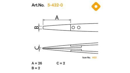 csm 5 432 0 b01 pinzetten auswechselbare spitzen tweezers interchangeable tips icon piktogramm masszeichnungen scale drawings 6d8cbdca5c